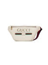 Gucci White Logo Embellished Leather Crossbody Bag