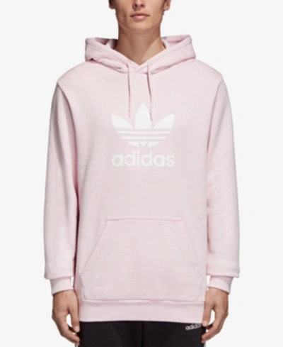 Adidas Originals Adidas Men's Treifoil French Terry Hoodie In Pink