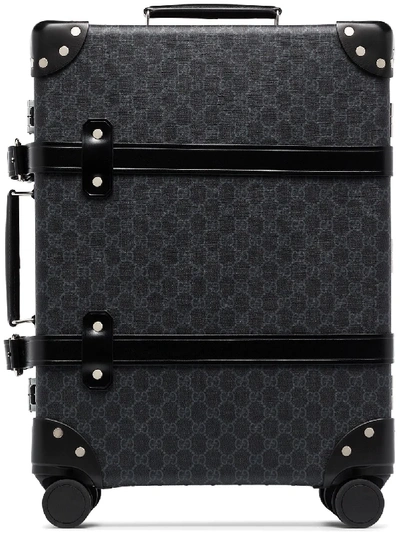 Gucci Globe-trotter Monogram Suitcase In Black