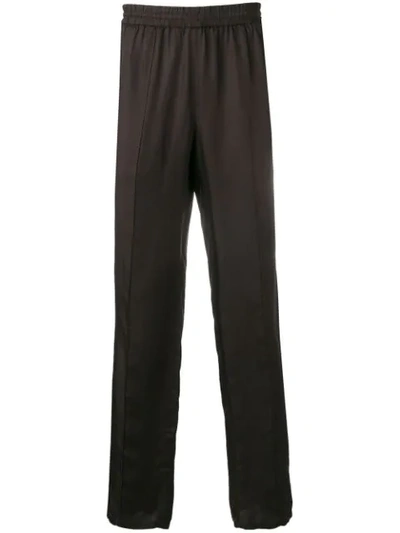 Helmut Lang Straight-leg Track Trousers In Brown