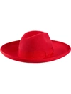 Gucci Felt Wide-brim Hat In 6474 Red