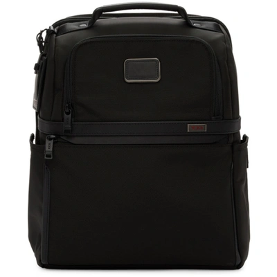 Tumi Black Alpha 3 Slim Solutions Brief Backpack In Dark Gray