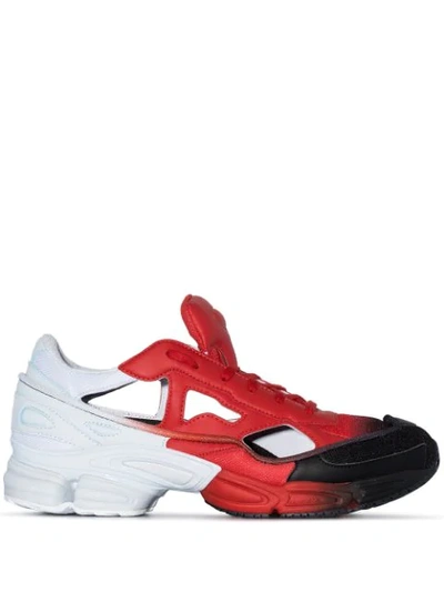 Adidas Originals Adidas By Raf Simons Red And Black X Raf Simons Ozweego Cut Out Sneakers