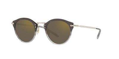 Oliver Peoples Man Sunglass Ov5184s Op In Dark Grey Mirror Gold