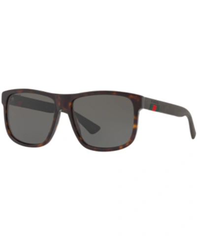 Gucci Gg0010s M 003 Wayfarer Polarized Sunglasses In Grey