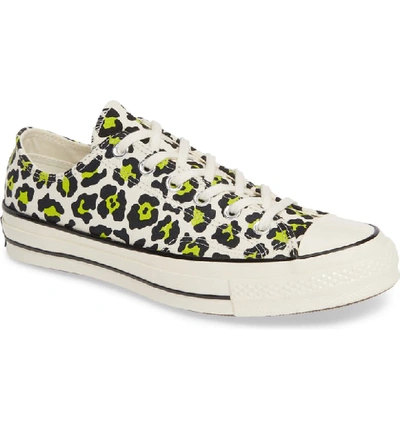 Converse Chuck Taylor All Star 70 Low Top Sneaker In Egret/ Black/ Bold Lime