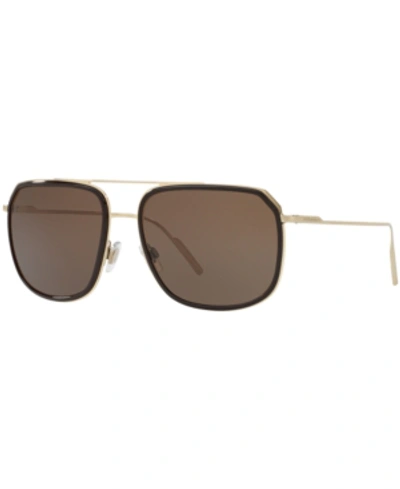 Dolce & Gabbana Dolce&gabbana Man Sunglass Dg2165 In Dark Brown