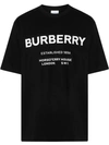 Burberry Murs Logo-print Cotton-jersey T-shirt In Black