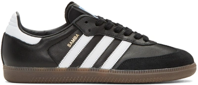 Adidas Originals Samba Classic Low-top Sneakers In Core Black/ftwr White/gum5