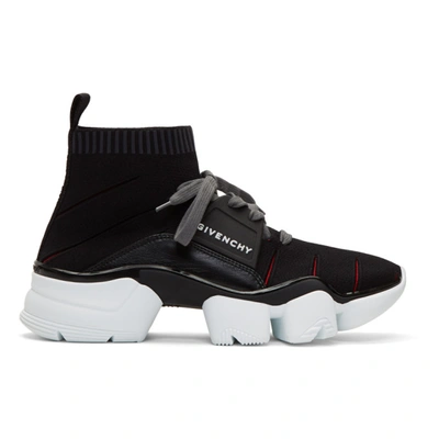 Givenchy Lace-up Sock Sneakers In 001 Blk