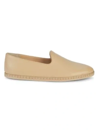 Vince Magda Leather Loafers In Sand