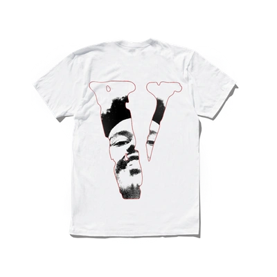 Pre-owned The Weeknd  X Vlone After Hours Acid Drip Tee White