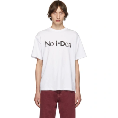 Aries 'no I-dea' T-shirt In White