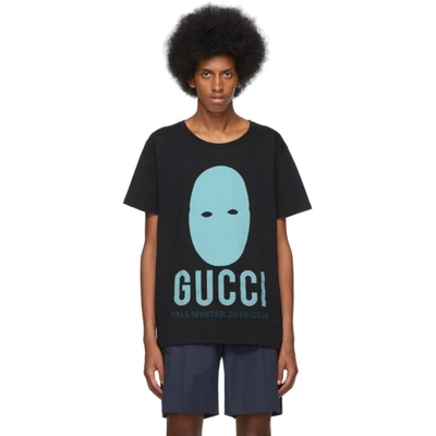 Gucci Manifesto Mask-print Cotton-jersey T-shirt In 1005 Blkazu | ModeSens