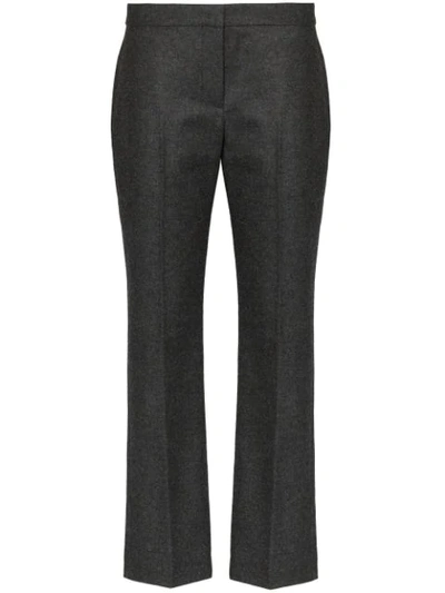 Alexander Mcqueen Mid-rise Tailored Trousers In Grey