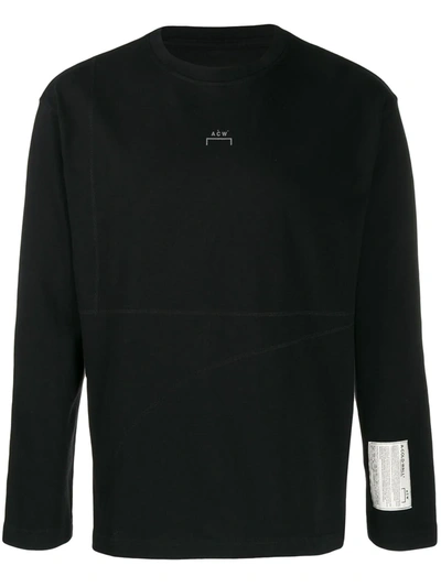 A-cold-wall* Logo Print Long Sleeve Top In Black