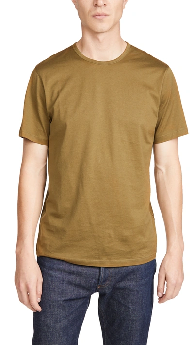 Theory Luxe Cotton Jersey Precise Tee In Tamarind