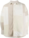 Ambush Fleecejacke Im Patchwork-look In White