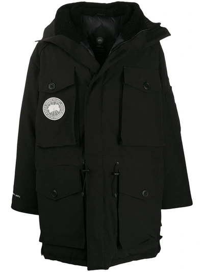 Canada Goose Expedition Parka Coat In Black