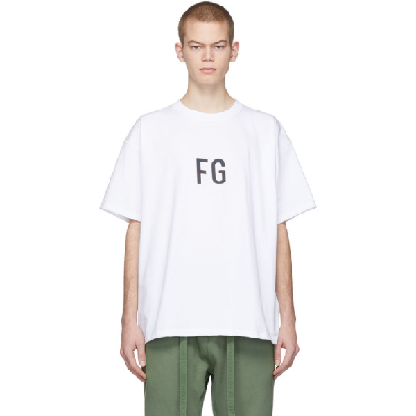 fear of god white tee
