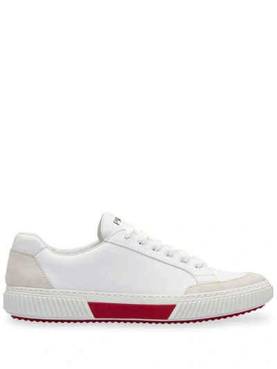 Prada Stratus Low Top Sneaker In White