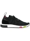 Adidas Originals Men's Nmd_racer Primeknit Trainer Sneakers In Black