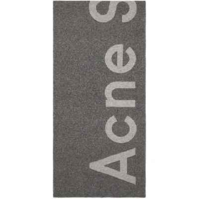 Acne Studios Toronty Wool-blend Scarf In Grey