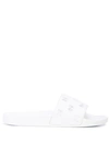 Gucci Men's Gg Pursuit Slide Sandals In White