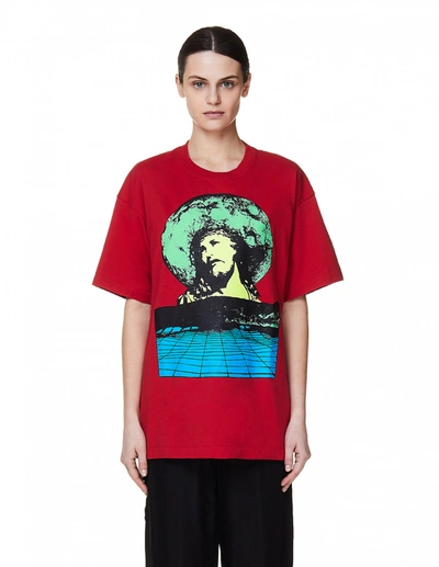 Undercover Red Cotton Printed T-shirt