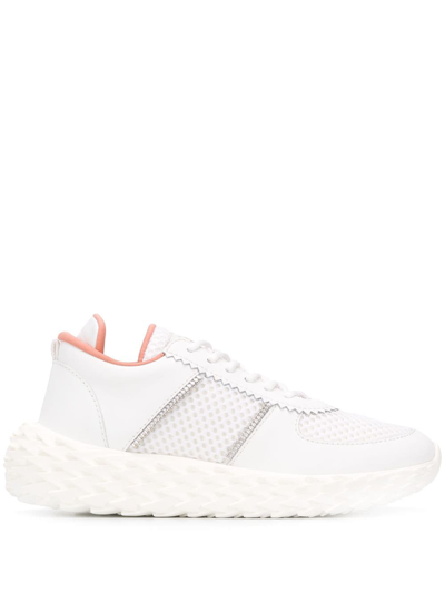 Giuseppe Zanotti Urchin Sneakers In White Leather