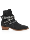 Amiri Bandana Buckle Leather Boot In Black