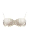 Chantelle Champs Elysses Lace Unlined Demi Bra In Milk Citron