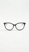 Quay All Nighter Blue Light Glasses In Black/clear Blue
