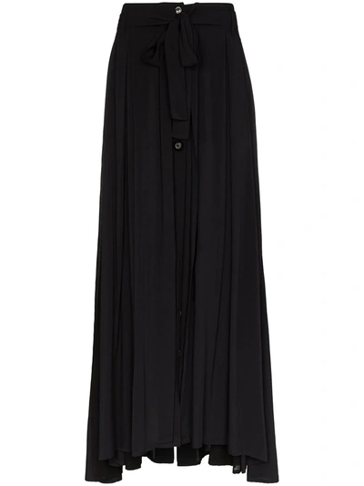 Ann Demeulemeester Button-down Maxi Skirt In Black