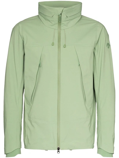 Descente Green Schematech Air Hooded Jacket