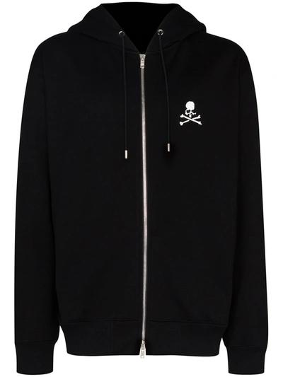 Mastermind Japan Skull Logo Zip-up Cotton Hoodie In Black