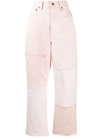 Acne Studios Recrafted Tapered Jeans In Pink