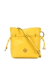 Tory Burch Kira Chevron-quilted Bucket Bag In Limone