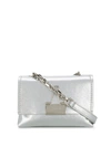 Off-white Binder Clip Mini Bag In Silver