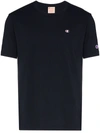 Champion Logo-patch Crew-neck T-shirt In Navy