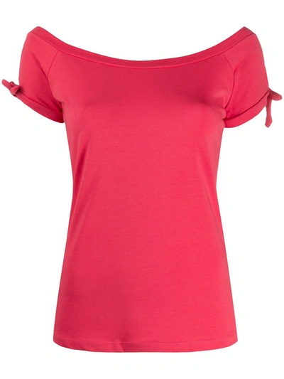 Snobby Sheep Off-the-shoulder T-shirt In Red