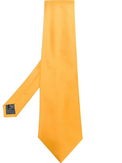 Pre-owned Gianfranco Ferre 1990s Pointed Tie In Yellow