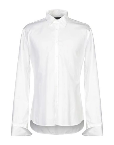 Aglini Solid Color Shirt In White
