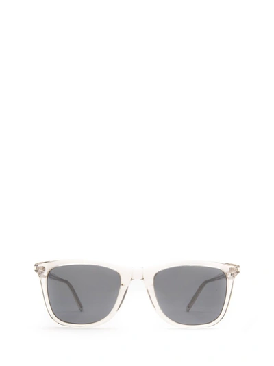 Saint Laurent Eyewear Wellington Sunglasses In Transparent