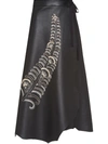 Prada Sequin Embellished Wrap Skirt In Black