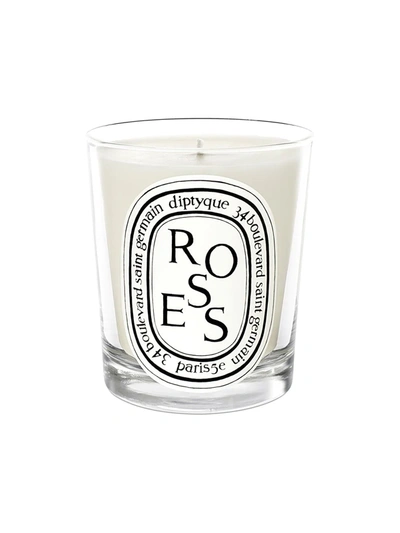 Diptyque Roses Scented Mini Candle In White