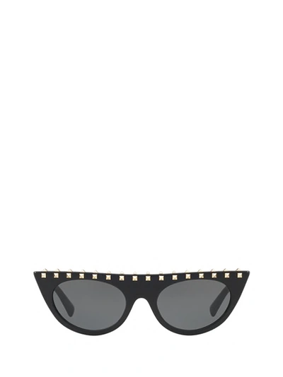 Valentino Eyewear Rockstud Sunglasses In Black