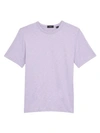 Theory Topstitching Jersey T-shirt In Vervain