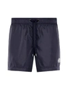 Moncler Swim Trunks With Logo In Navy