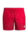 Moncler Men's Swim Trunks In Red